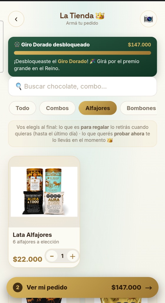 Giro Dorado desbloqueado al superar la meta de compra