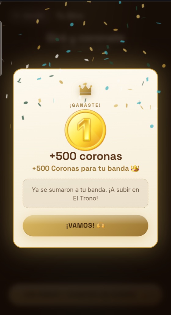 Ganó 500 Coronas para su banda